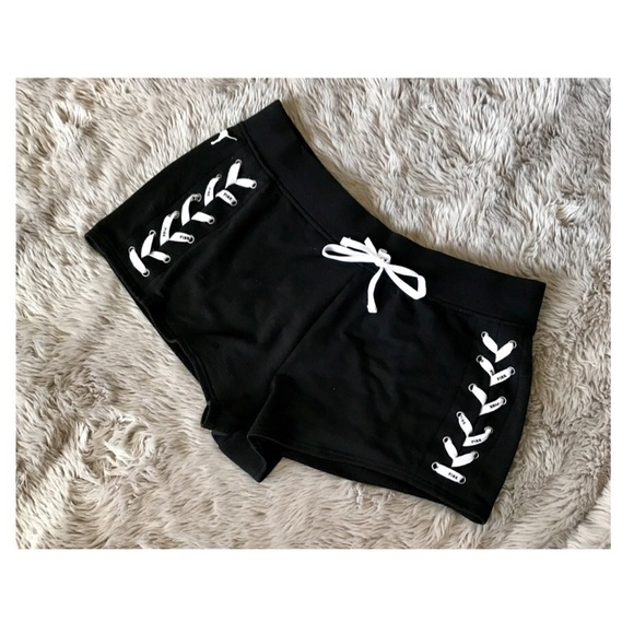 Victoria secret black shorts Clearance